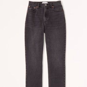 Abercrombie Curve Love Straight Leg Ankle Ultra High Rise